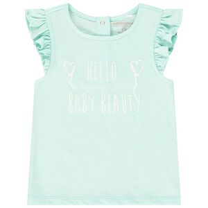 Débardeur en coton manches courtes pour bébé fille 