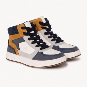 Baskets montantes à zip et lacets pour garçon 