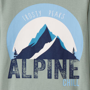 T-shirt manches longues uni avec soft print pour garçon  