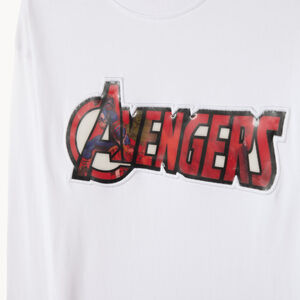 T-shirt manches longues garçon print lenticulaire Avengers Marvel 