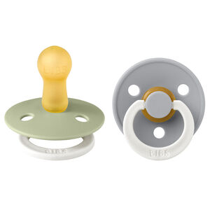 Lot de 2 sucettes colour glow 6-18 mois - Sage/Cloud 