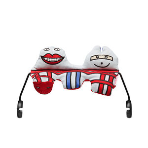 Jouet souple pour transat Grand Sourire - Rouge/Bleu 