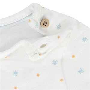 Ensemble 2 pièces body manches courtes + barboteuse pour bébé garçon 