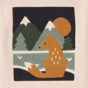 Sweat molleton à patch bouclettes pour garçon 