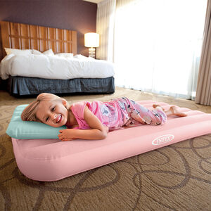 Oreiller gonflable junior floqué (coloris aléatoire) 