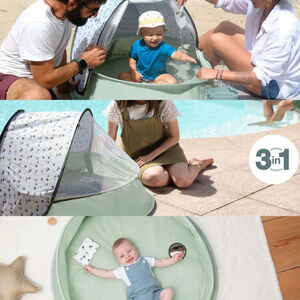 Parc de jeu et piscine 3 en 1 anti-UV Aquani provence 