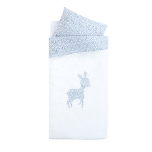 Set de lit housse de couette 100 x 140 cm + taie d'oreiller 60 x 40 cm- Tiny Flowers 