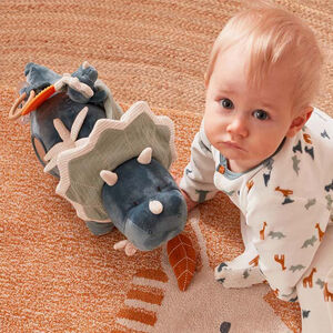 Peluche Dino Tiga Stegi & Ops 42 cm en Veloudoux 