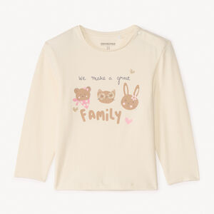 T-shirt manches longues print animaux pour bébé fille 