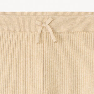 Caleçon en tricot côte unie avec nœud décoratif pour fille 