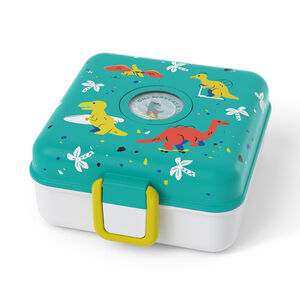 Lunchbox personnalisable 850ml Snacky avec couverts Dino 