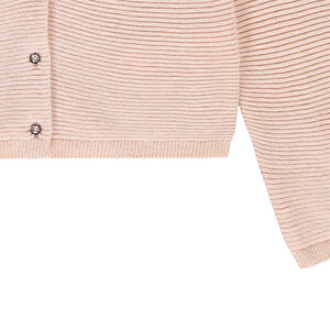 Gilet en tricot fantaisie avec lurex pour fille 