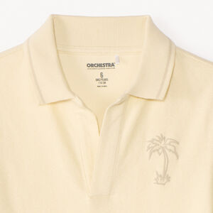 Polo manches courtes motifs fantaisie pour garçon 