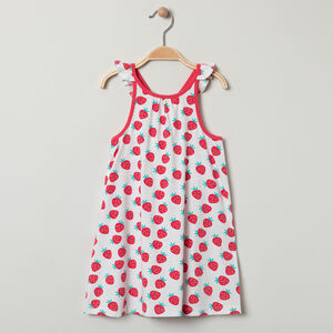 Robe imprimée à bretelles volantées pour bébé fille 