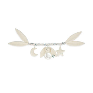 Chaîne d'activités en velours côtelé Lapinoo crème 