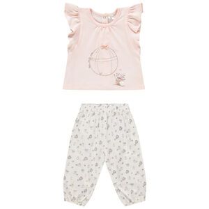 Ensemble avec t-shirt print oeuf et pantalon boule 
