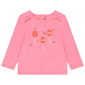 T-shirt manches longues en coton pour bébé fille 