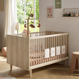 Lit évolutif Little Big Bed 140 x 70 cm Paloma aspect chêne sépia/beige 