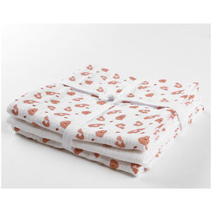 Lot 3 langes tetra - 70X70 - Luipaard - Babou & Kendi 