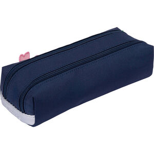 Trousse double Hortense - Bleu marine 