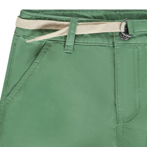 Bermuda ceinturé en twill pour garçon 