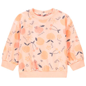 Sweat en molleton avec motif fruits pour bébé fille 