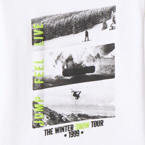T-shirt manches longues garçon photoprint snowboard 