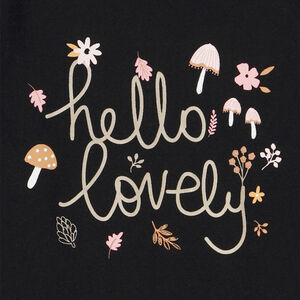 Sous-pull col roulé en jersey print fantaisie pour fille 