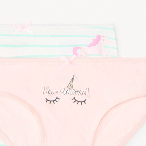 Lot de 7 culottes fantaisie licorne pour fille 