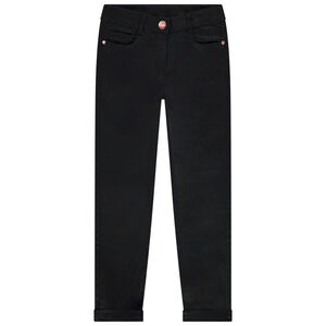 Pantalon slim en twill uni pour fille 