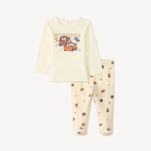 Set pyjama long bébé garçon Flash McQueen Disney-Pixar (finitions différentes selon l'âge) 