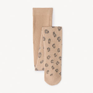 Collants épais imprimé léopard pour fille 