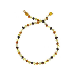 Collier d'ambre pour bébé à clip mix 