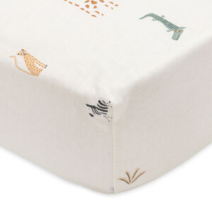 Drap housse en jersey 60 x 120 cm Jungle Jambo 