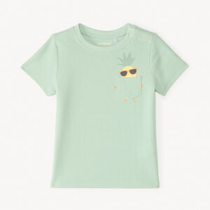 T-shirt manches courtes en maille fantaisie avec poche ludique pour bébé garçon 