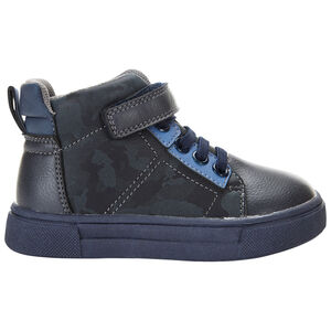 Bottillons effet cuir et imprimé camouflage pour garçon 