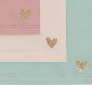 Lot de 3 t-shirts en jersey uni pour bébé fille 