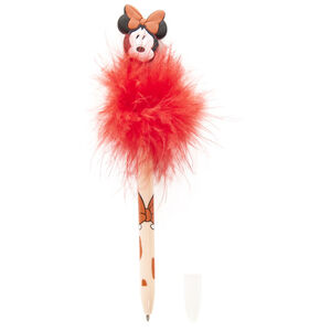 Stylo avec tampon Minnie Disney rouge 