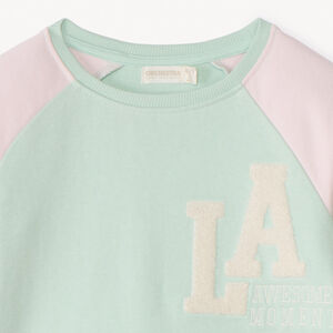 Sweat molleton effet color block fille 