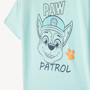 T-shirt manches courtes print Chase de la Pat'Patrouille pour garçon 