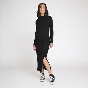 Robe longue moulante à manches longues pour femme 