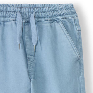 Jean jogger style cargo uni à poches pour garçon 