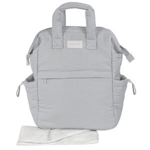Sac à dos à langer Little Bloom Vichy Gris  