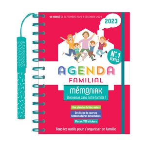 Agenda familial à spirales Memoniak 2023 
