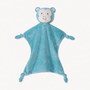 Doudou plat en velours singe pour bébé garçon 