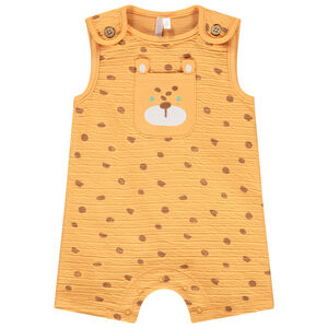 Combishort imprimé tacheté léopard pour bébé garçon 