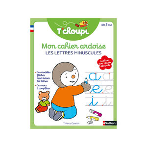 Cahier ardoise T'choupi - Lettres minuscules 