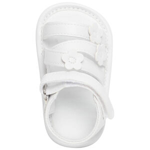 Sandales velcro avec patch fleurs pour bébé fille 