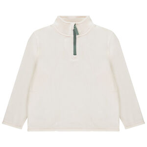 Sweat polaire uni à col montant pour garçon  