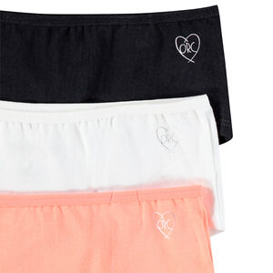 Lot de 3 shorties unis avec foil print fille 